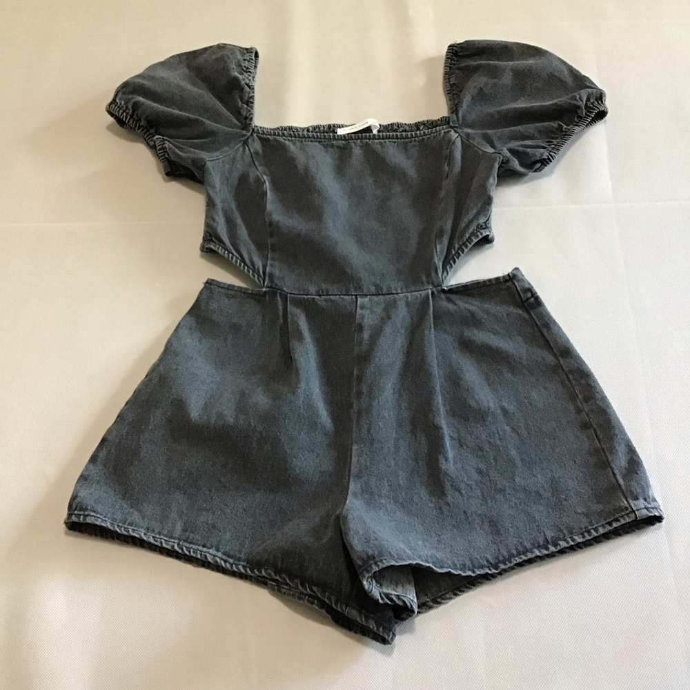 Altar'd State Louise Denim Romper - Picture 3 of 12